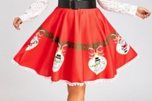 Faldas de Navidad Tallas grandes - falda navidad roja