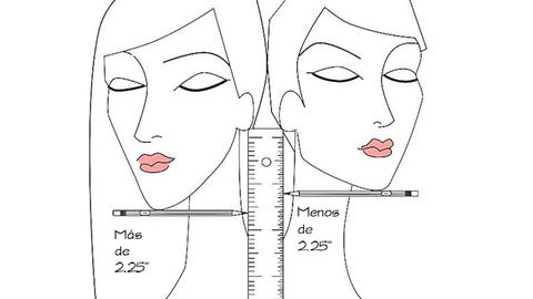 medidas del cabello