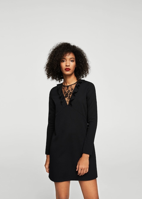 8 vestidos para Navidad 2017 que sí tienes que fichar - vestido con encaje