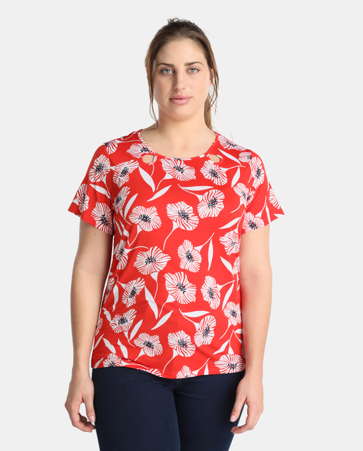 Antea Plus Moda Tallas Grandes Primavera 2018 - blusa estampada