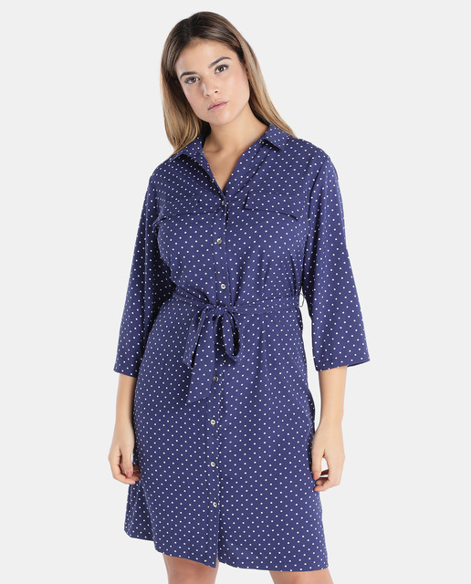 Antea Plus Moda Tallas Grandes Primavera 2018 - vestidos azules tallas grandes