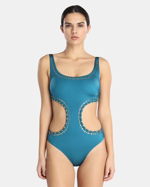 Tendencias moda baño mujer 2018 II : lujo brillante en alta mar - bañador brillante