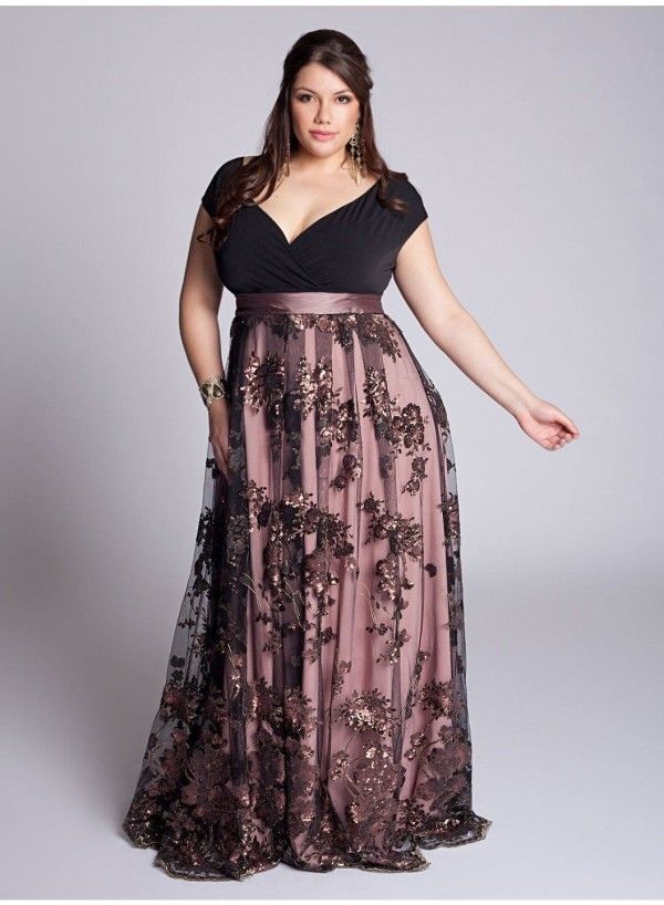 Vestido de fiesta de talla grande